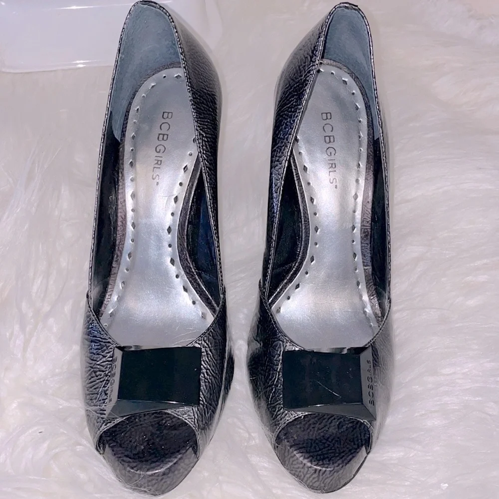 BGB Girls Open Toe Heels Sz9